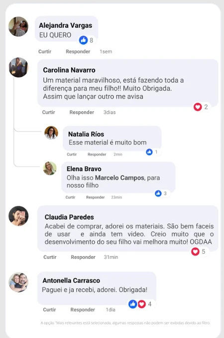 Mensagem de agradecimento de pais