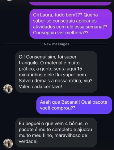 Depoimento sobre o desenvolvimento infantil